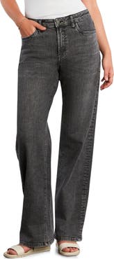 HINT OF BLU High Waist Cuff Wide Leg Jeans