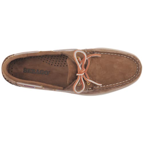Sebago Docksides Portland Nubuck Boat Shoes In Brown