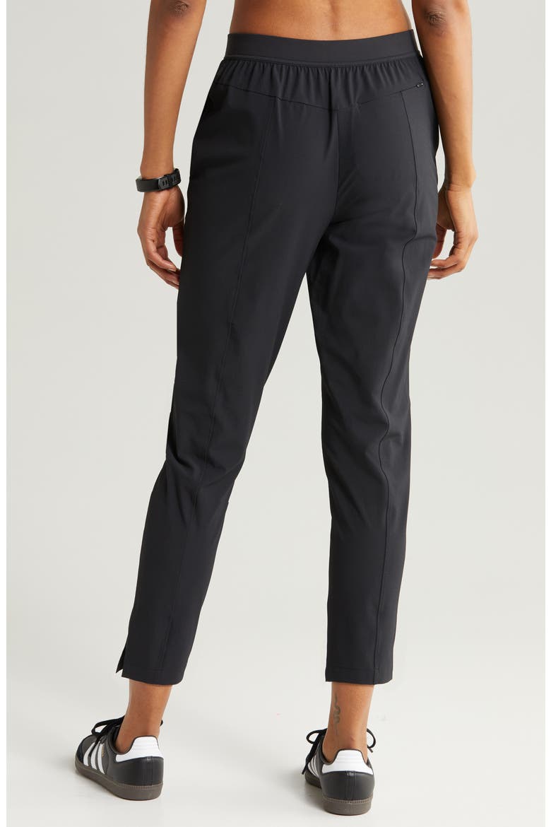 Vantage High Waist Ankle Pants, Alternate, color, BLACK
