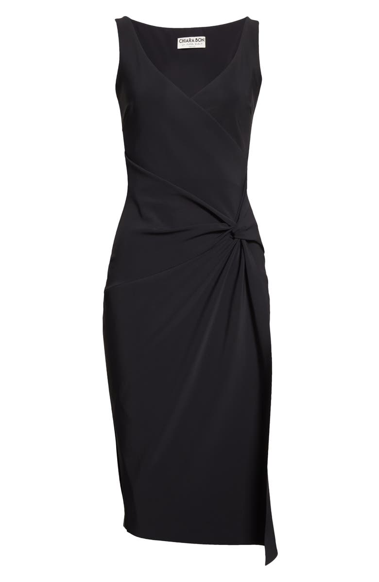 Chiara Boni La Petite Robe Yasu Side Ruched Cocktail Midi Dress, Alternate, color,