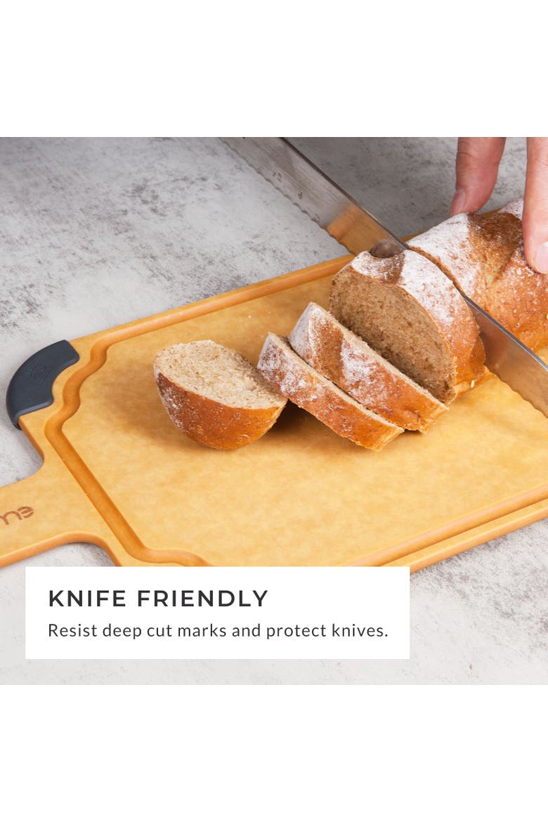 Paddle Series Cutting & Serving Board with Handle, Large 18" x 7.5", Alternate, color, Natural