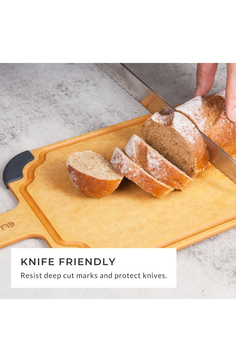 Elihome Paddle Series Cutting & Serving Board with Handle, Large 18" x 7.5", Alternate, color, Natural