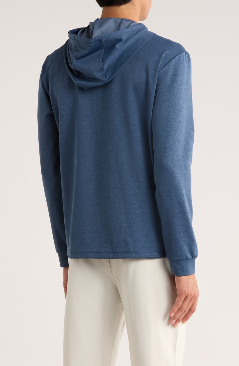 ORIGINAL PENGUIN SPORT Midweight Hoodie, Alternate, color, Insignia Blue Heather