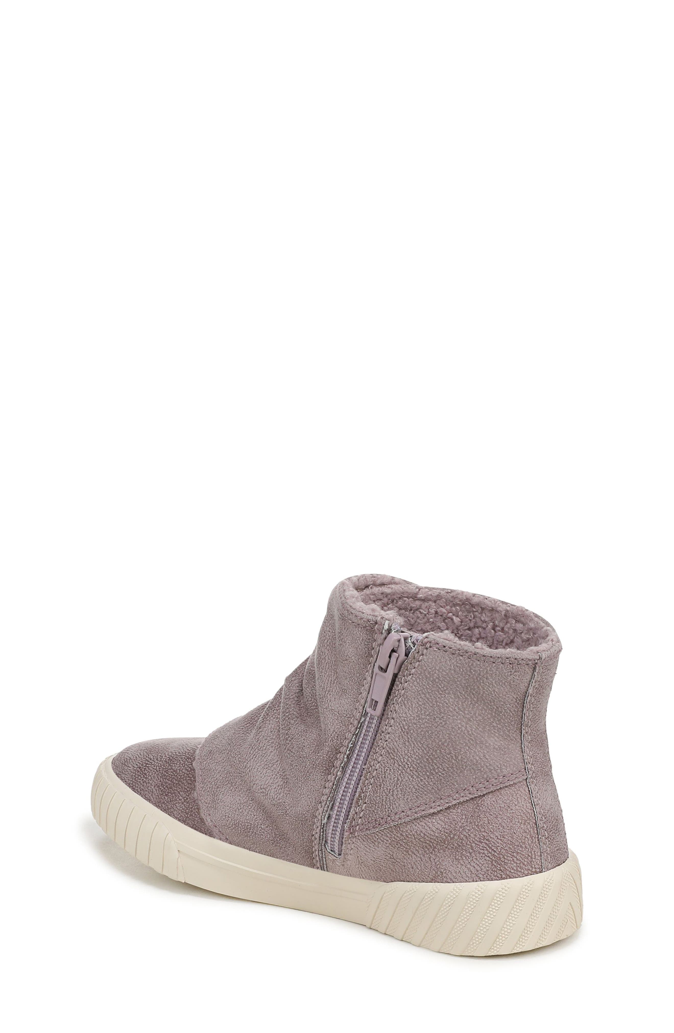 Blowfish Malibu Kids' Whisker Faux Shearling Lined Boot, Alternate, color, Dusty Lavender Faux Leather