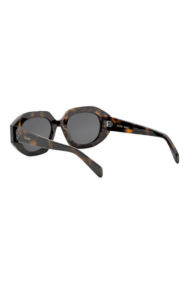 Bold 3 Dots 52mm Geometric Sunglasses, Alternate, color, BLONDE HAVANA / SMOKE