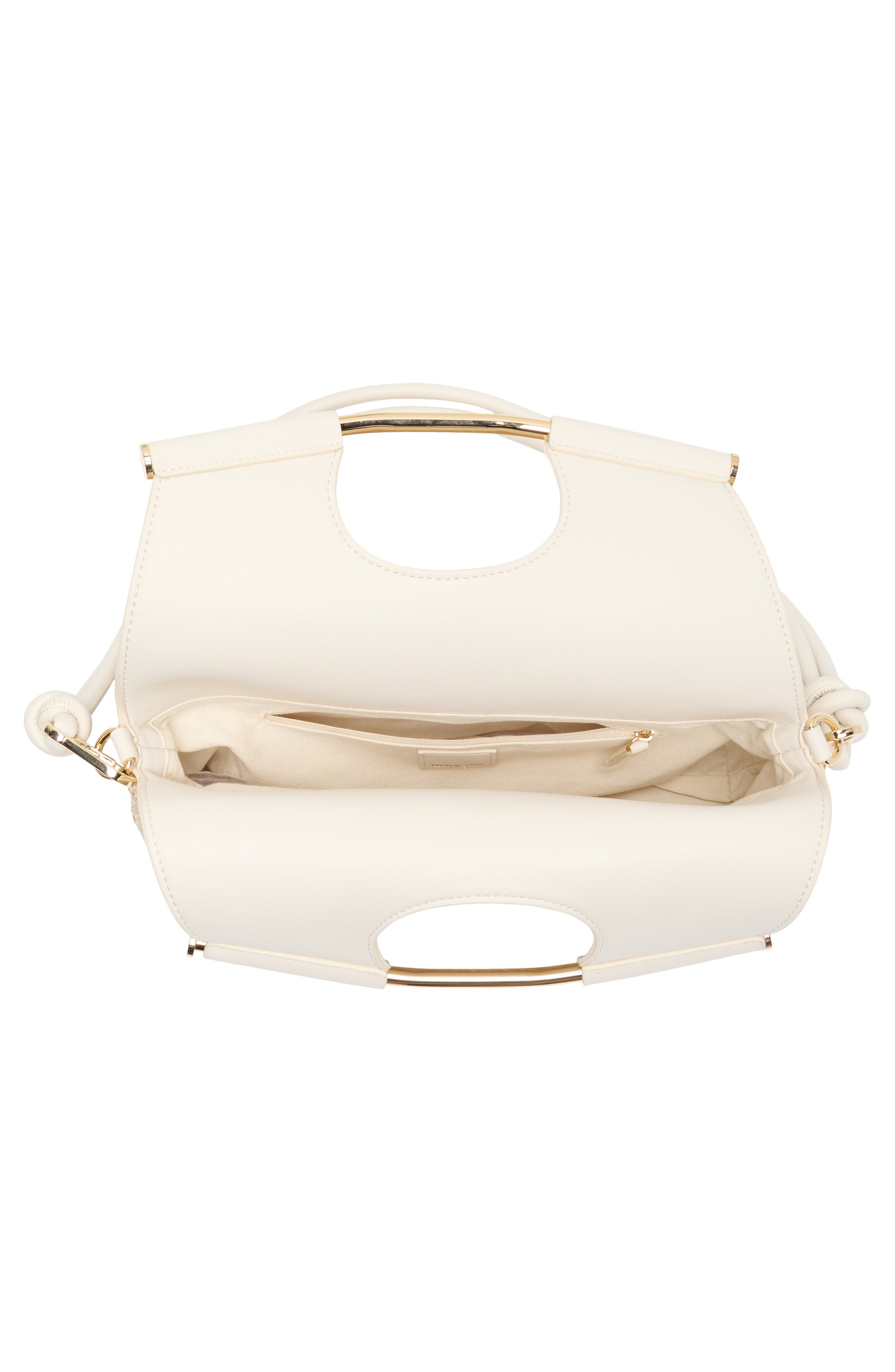 Dolce Vita Foldover Raffia Handbag, Alternate, color, White