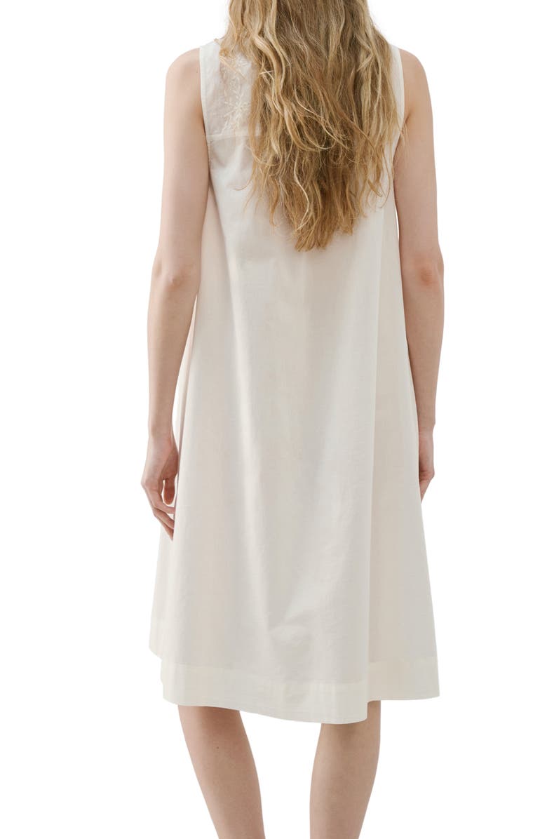 MANGO Embroidered Cotton Nightgown, Alternate, color,