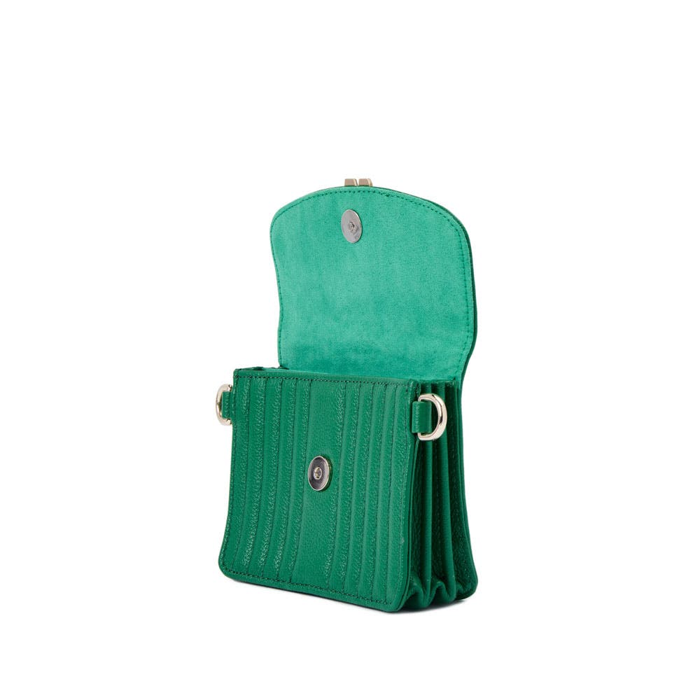 Mimi Mini Bag with Wristlet & Lanyard, Alternate, color, Forest Green