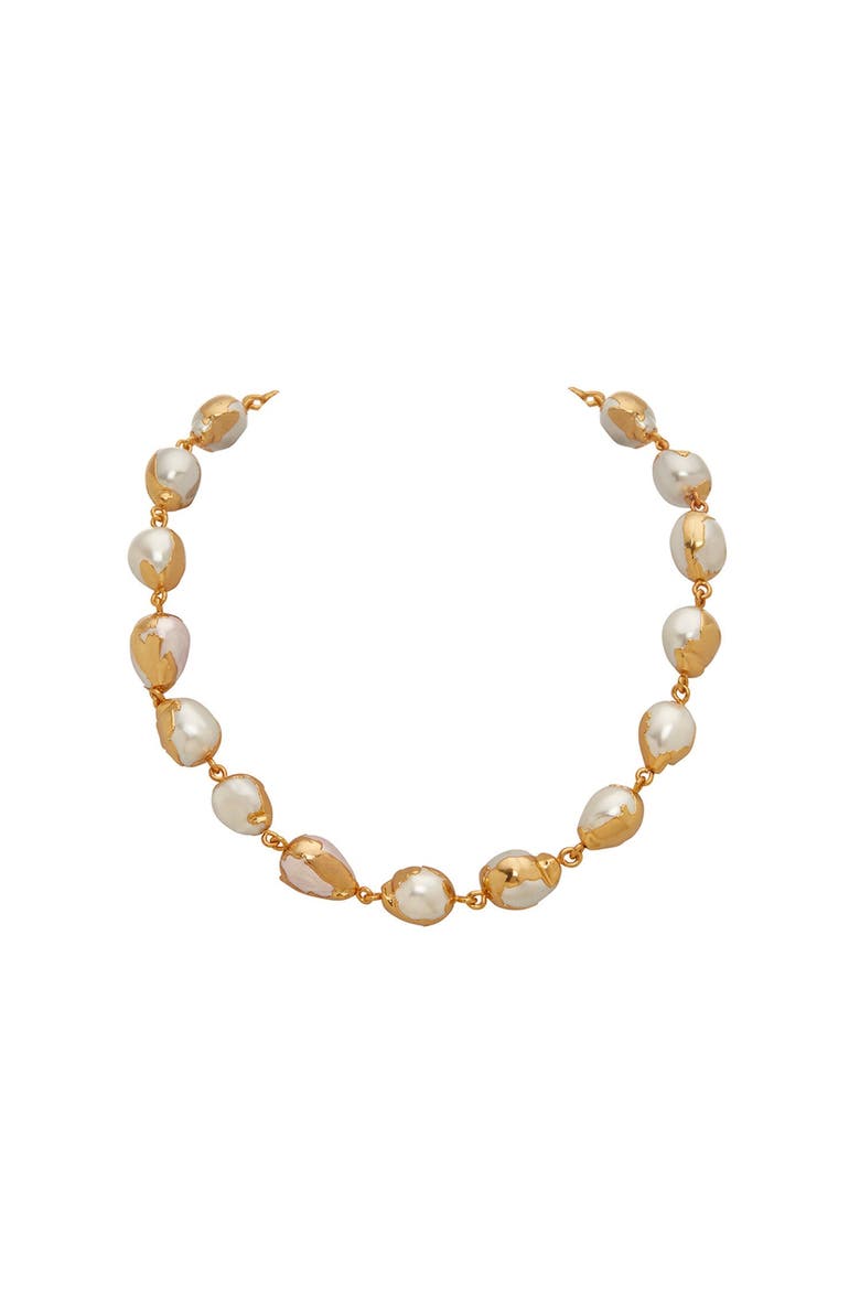 Luna Necklace, Alternate, color, White Rhodium Plated