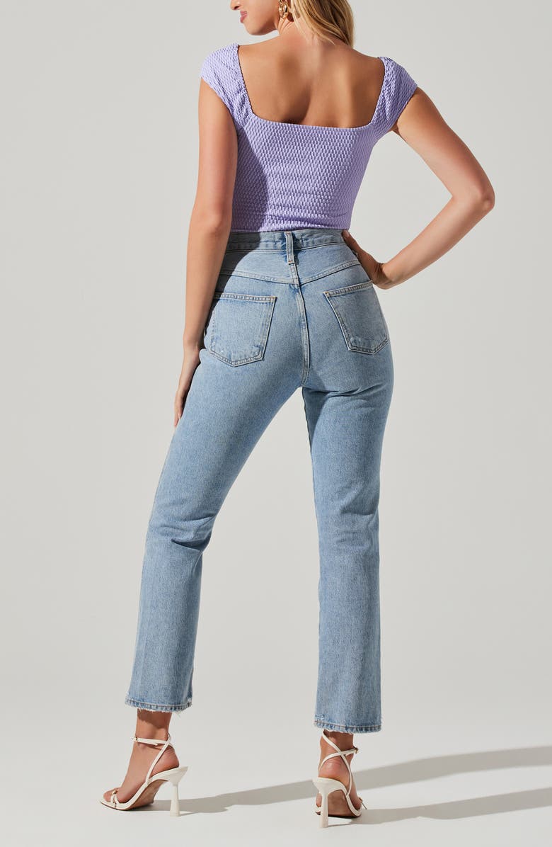 ASTR the Label Ninette Textured Bodysuit, Alternate, color, Lilac