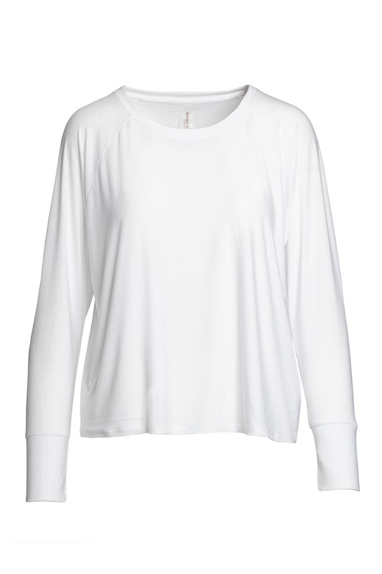 Featherweight Long Sleeve Top, Alternate, color, White