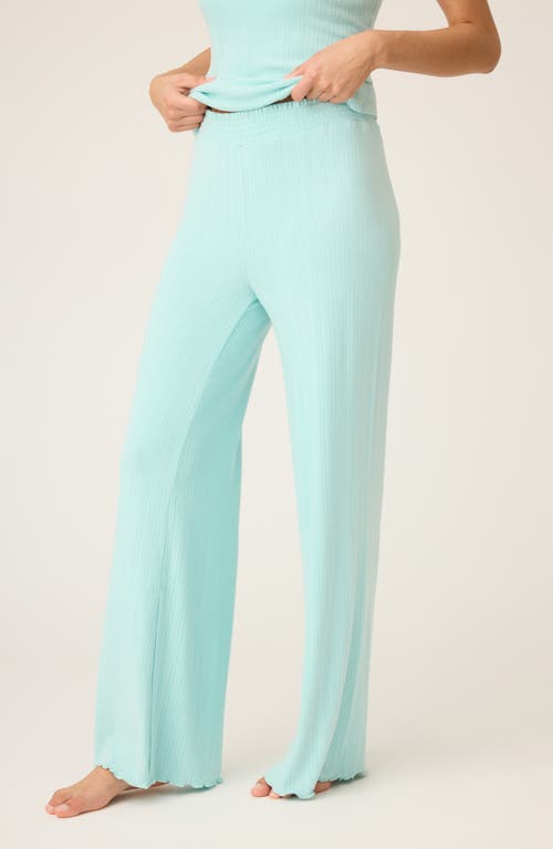 Pj Salvage Pointelle Pajama Pants In Green