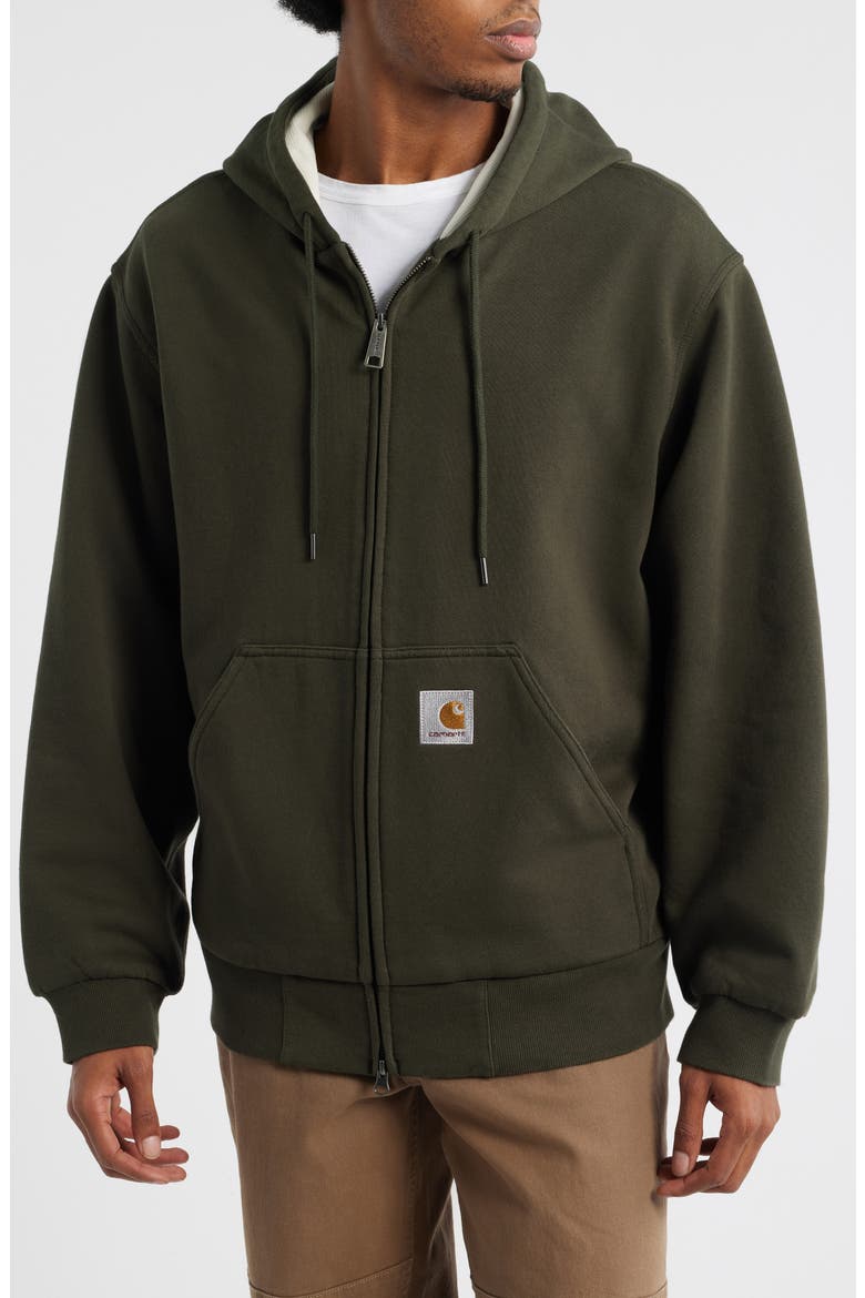 Active Zip Hoodie, Alternate, color, OLIVE