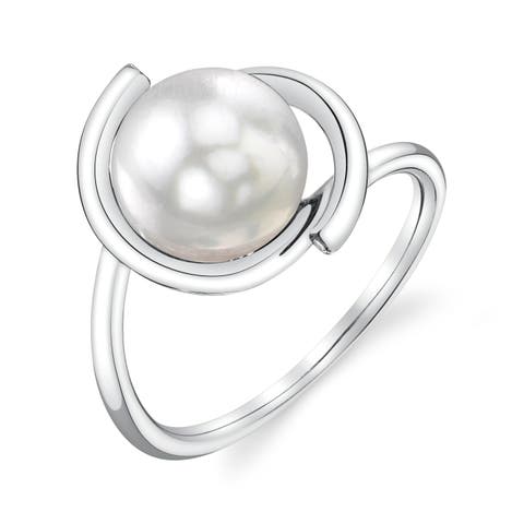 14K Gold Japanese Akoya Pearl Felicia Ring