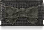 Whiting & Davis Gemma Crystal Bow Clutch
