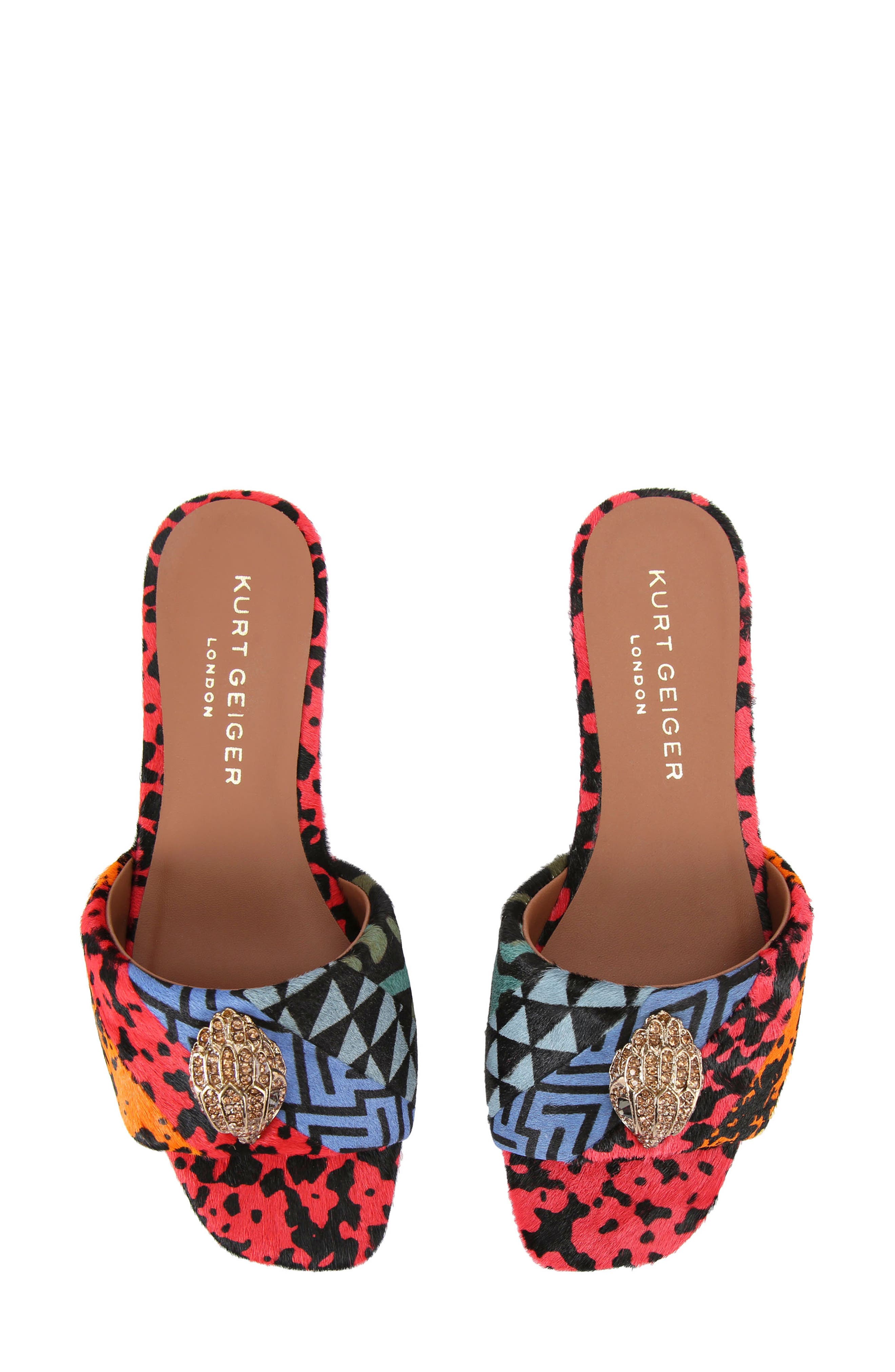 Kurt Geiger London Kensington Genuine Calf Hair Slide Sandal, Alternate, color, 