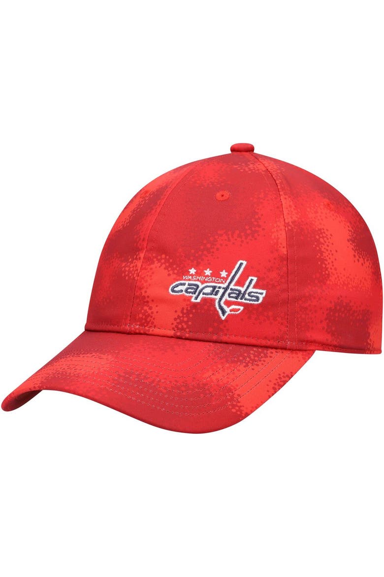 Women's adidas Red Washington Capitals Camo Slouch Adjustable Hat, Main, color, Red