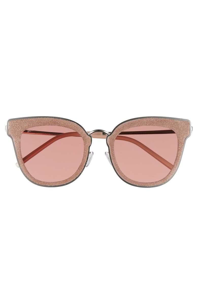 Jimmy Choo Niles 63mm Oversize Cat Eye Sunglasses, Alternate, color,
