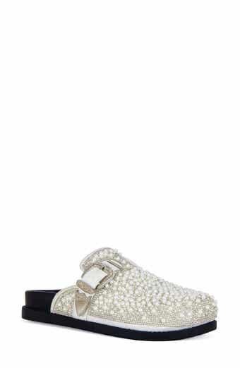 Virgile Faux Pearl & Rhinestone Clog