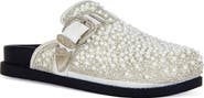 AZALEA WANG Virgile Faux Pearl & Rhinestone Clog
