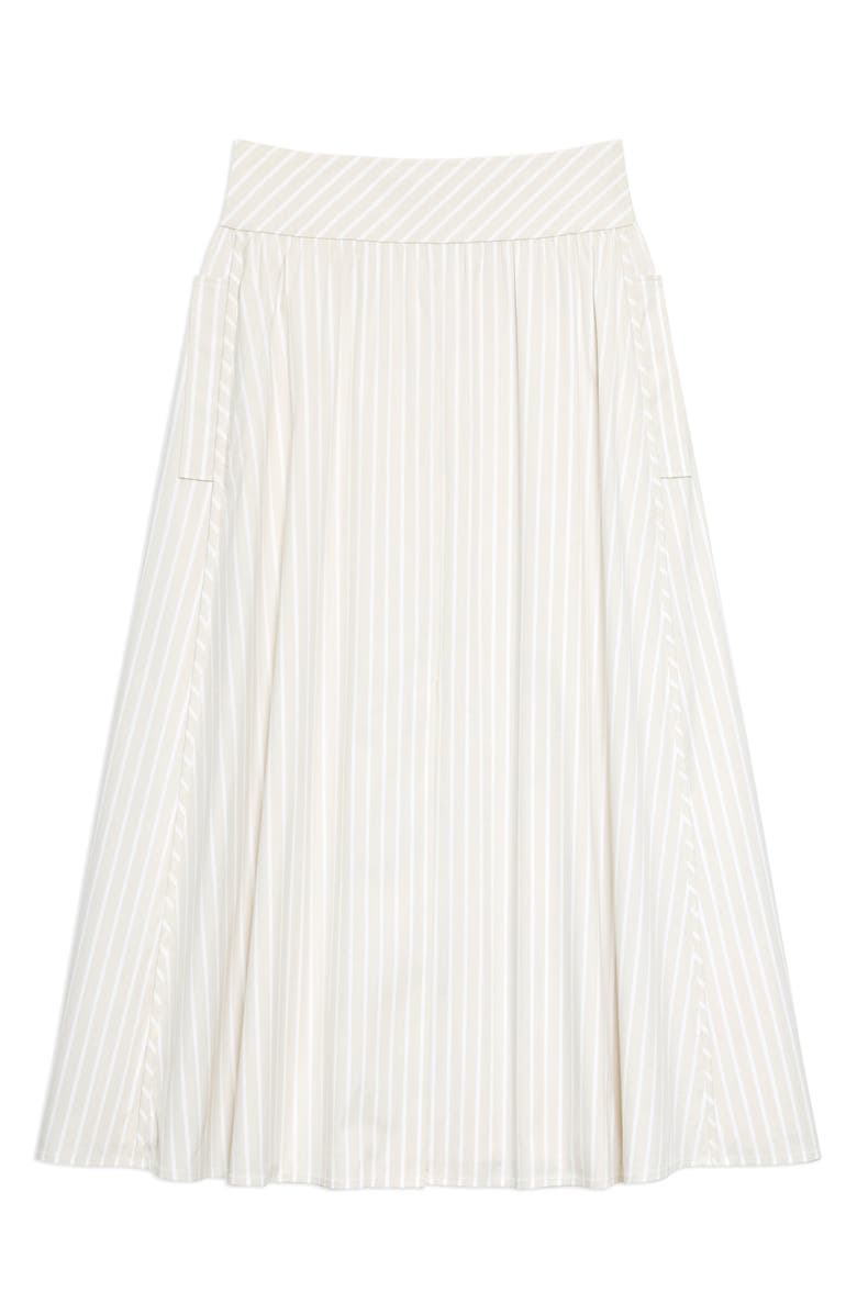 Theory Striped Midi A-Line Skirt, Alternate, color,