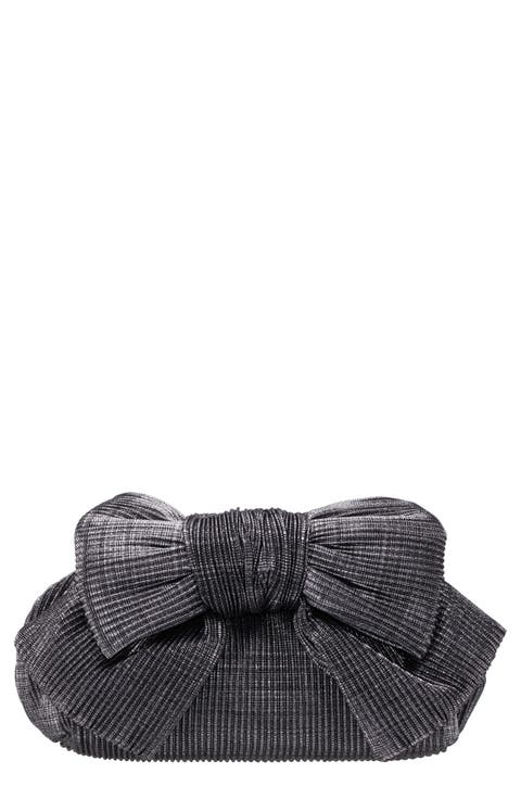 Pleated Bow Clutch