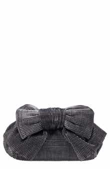 Nina Pleated Bow Clutch