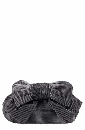Nina Pleated Bow Clutch