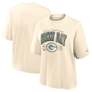 Nike Women's Nike Cream Green Bay Packers Vintage Mod Boxy T-Shirt