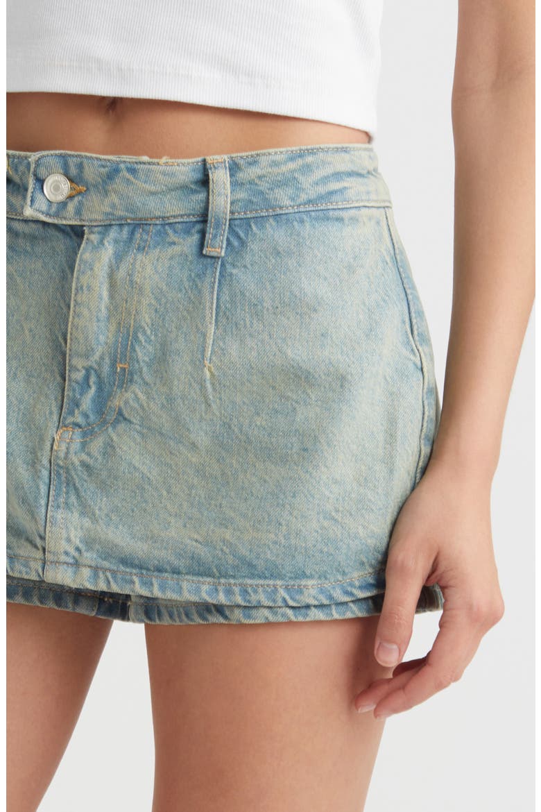 Galivanting Denim Skort, Alternate, color, COCO BLUE