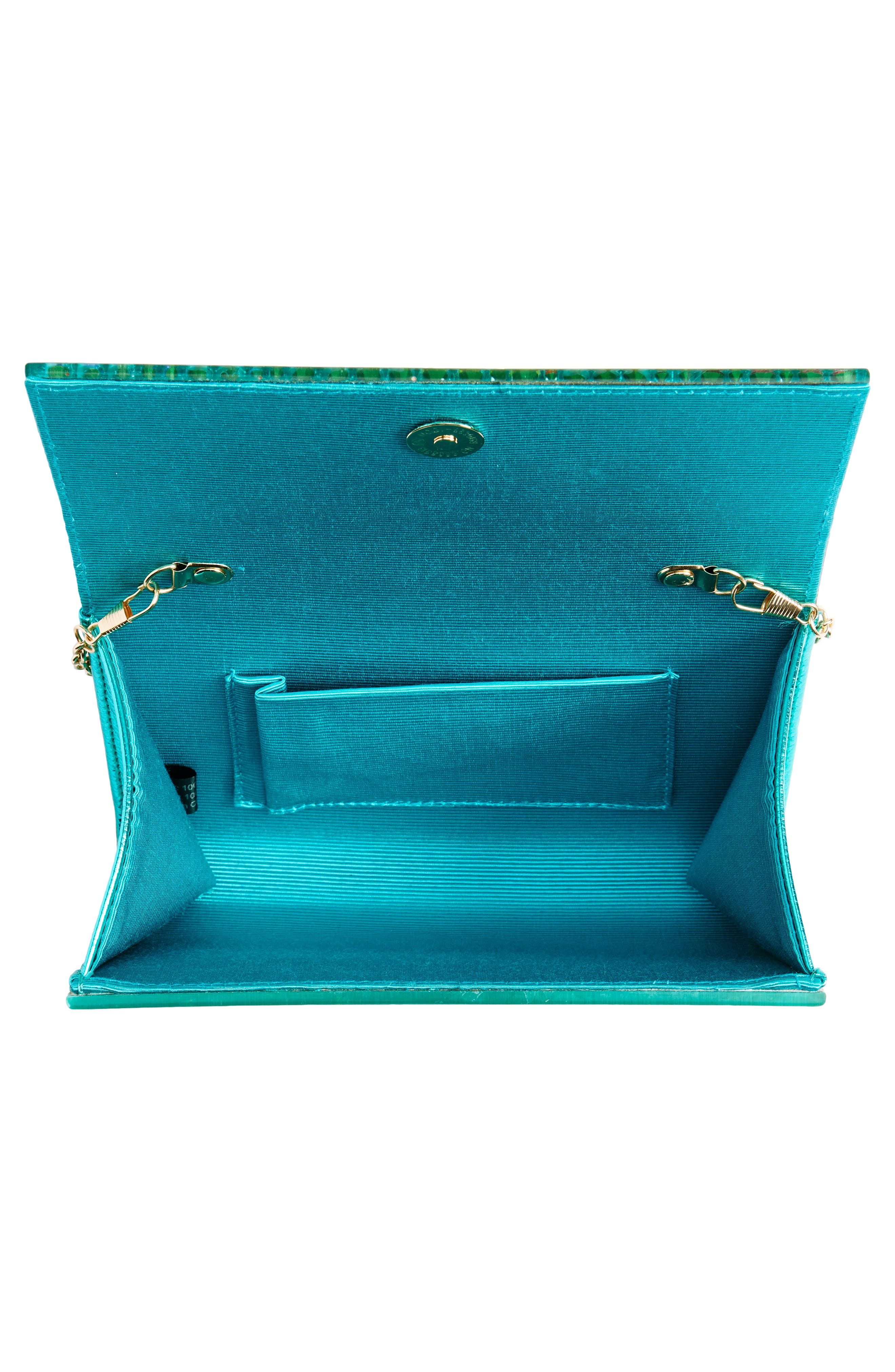 Kurt Geiger London Party Glitter Envelope Clutch, Alternate, color, 