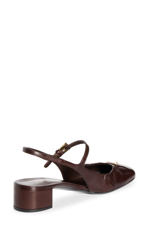Prada Ruched Mary Jane Slingback Pump