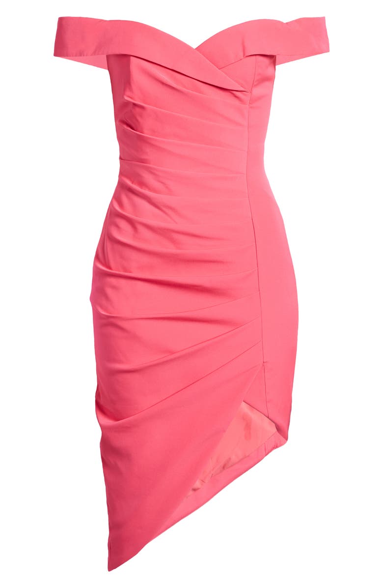 Lavish Alice Bardot Pleat Front Dress, Alternate, color, 