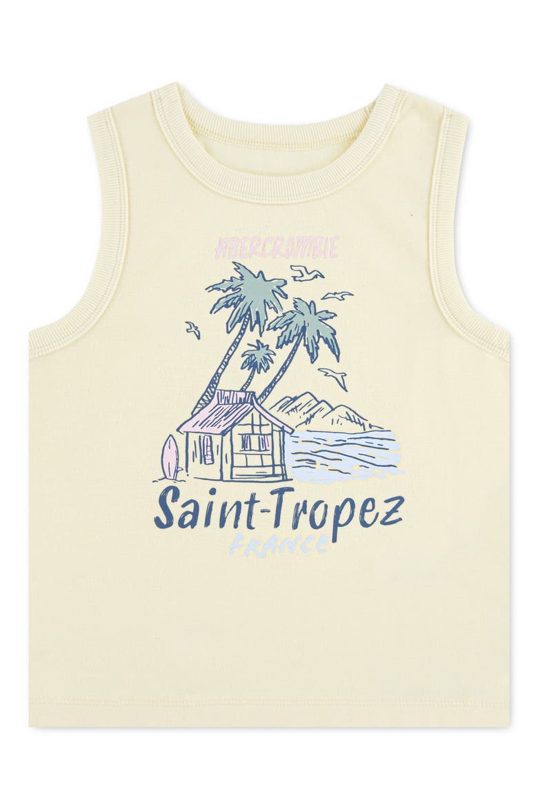 Kids' St. Tropez Cotton Blend Tank, Main, color, ANISE FLOWER