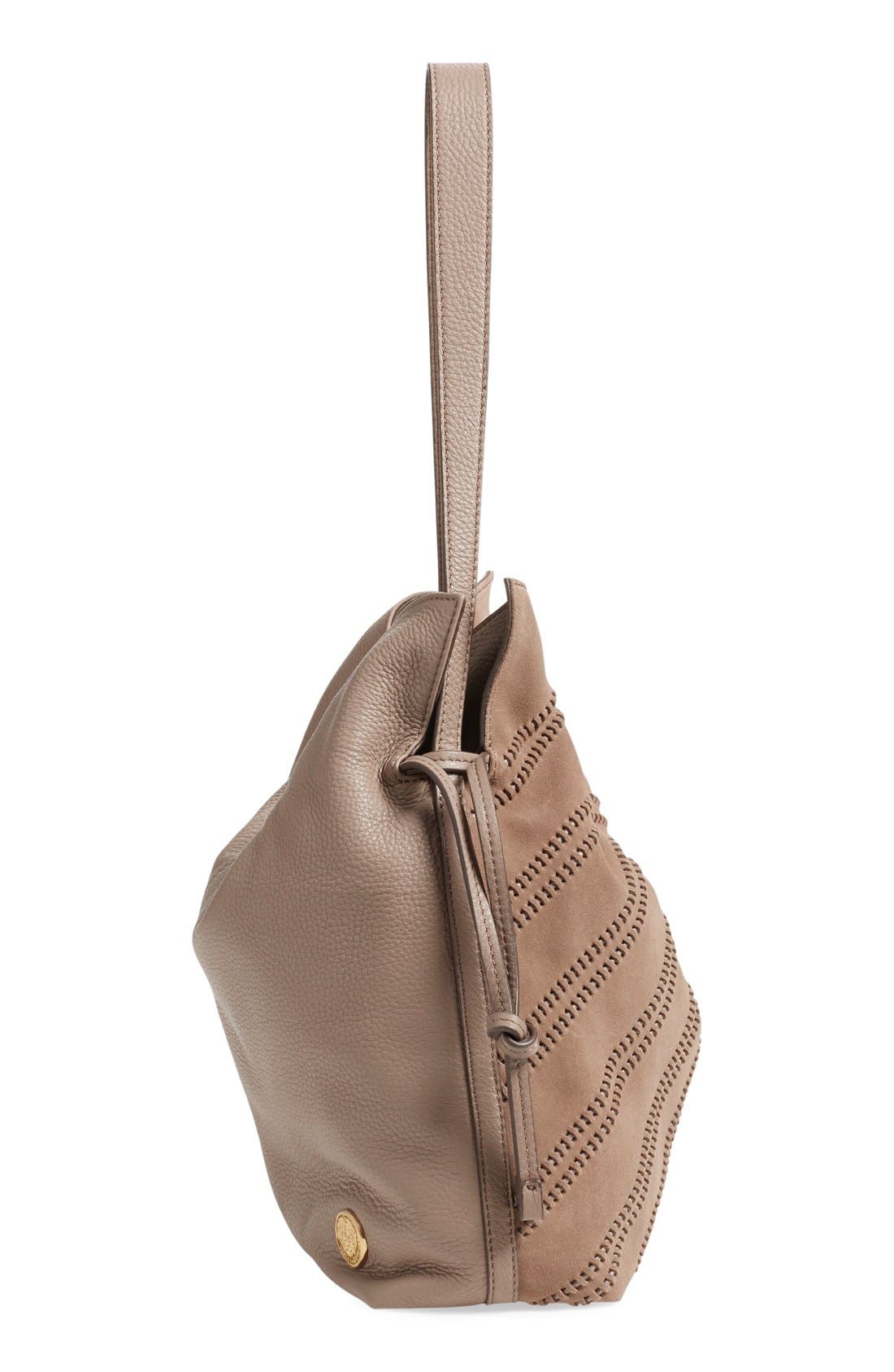 Vince Camuto 'Nella' Leather Hobo Bag, Alternate, color, 