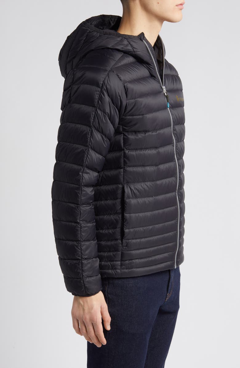 Cotopaxi Fuego Water Resistant 800 Fill Power Down Hooded Jacket, Alternate, color, Black