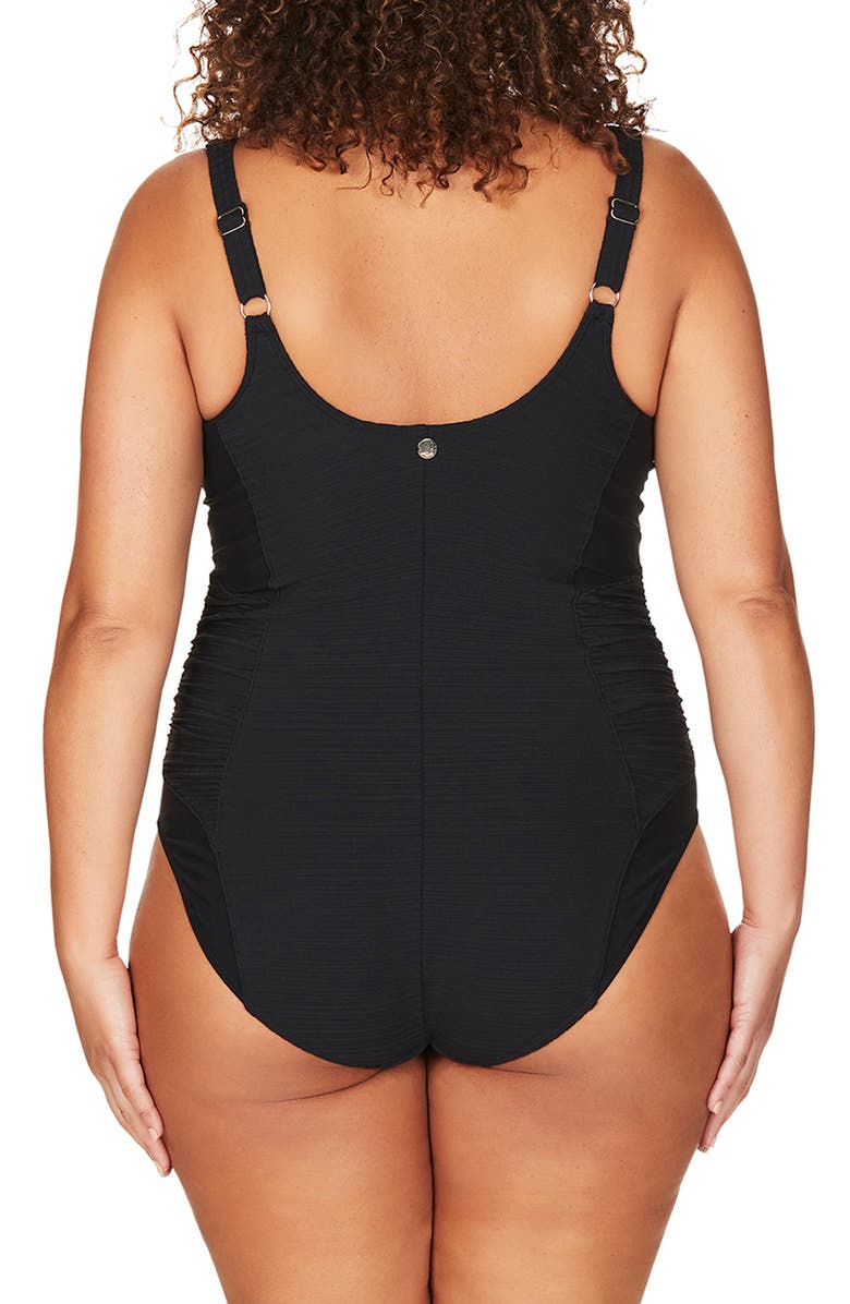 Artesands Aria Giotto D-, DD- & E-Cup Ruched One-Piece Swimsuit, Alternate, color, 