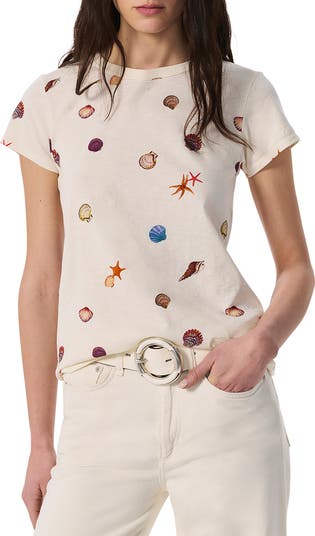 売れ筋商品|||ラグアンドボーン Tシャツ レディース トップス SEASHELL TEE - Print T-shirt - offwhite Rag & Bone Women's All Over Seashell T-shirt | A.K. Rikk's