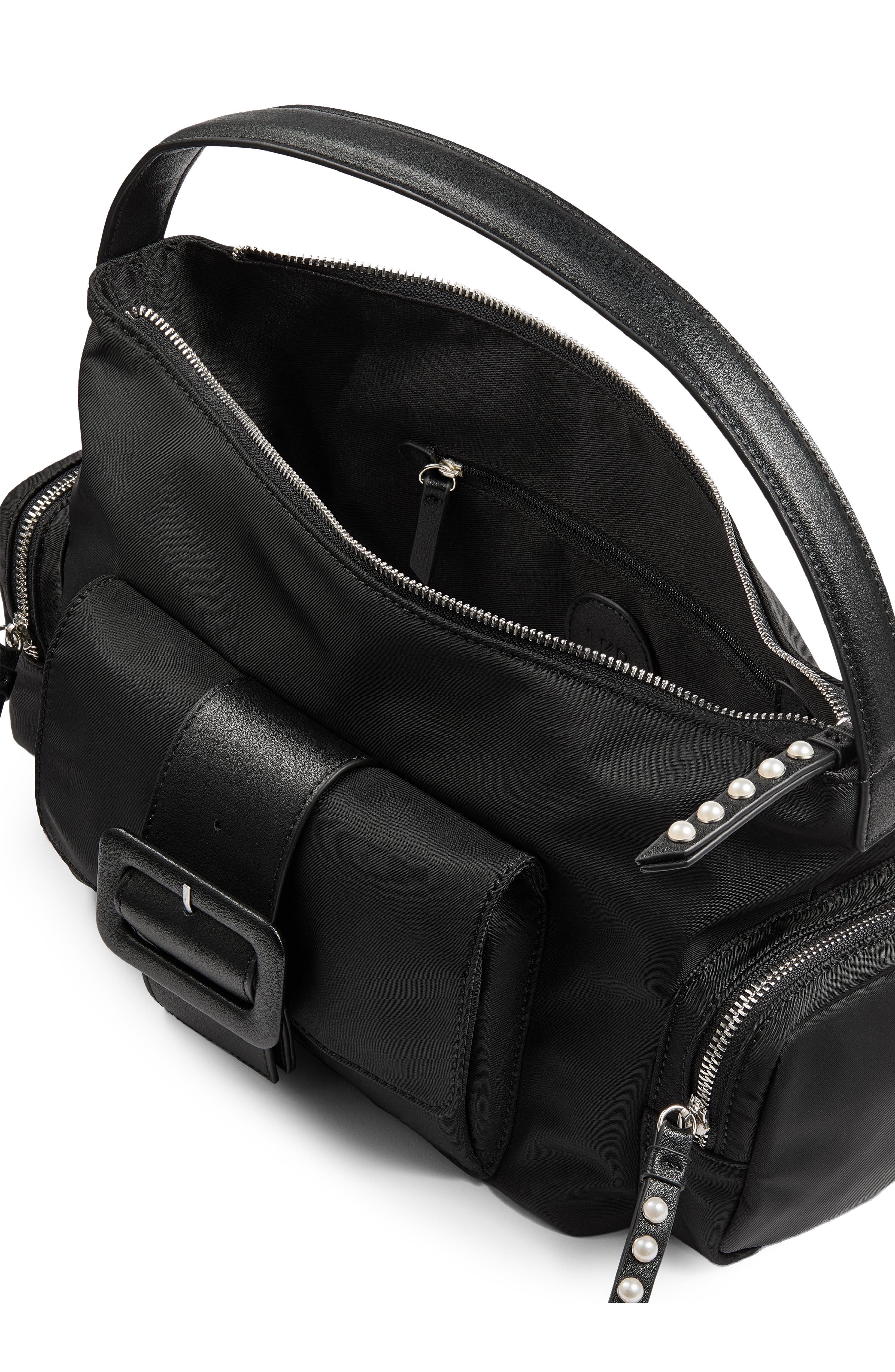 LK Bennett Zig Shoulder Bag, Alternate, color, Black