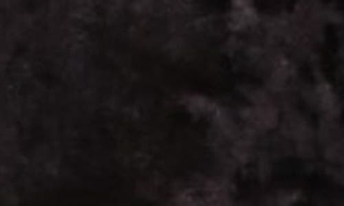 Michael Kors Cutout Detail Long Sleeve Crushed Velvet Jumpsuit In Black