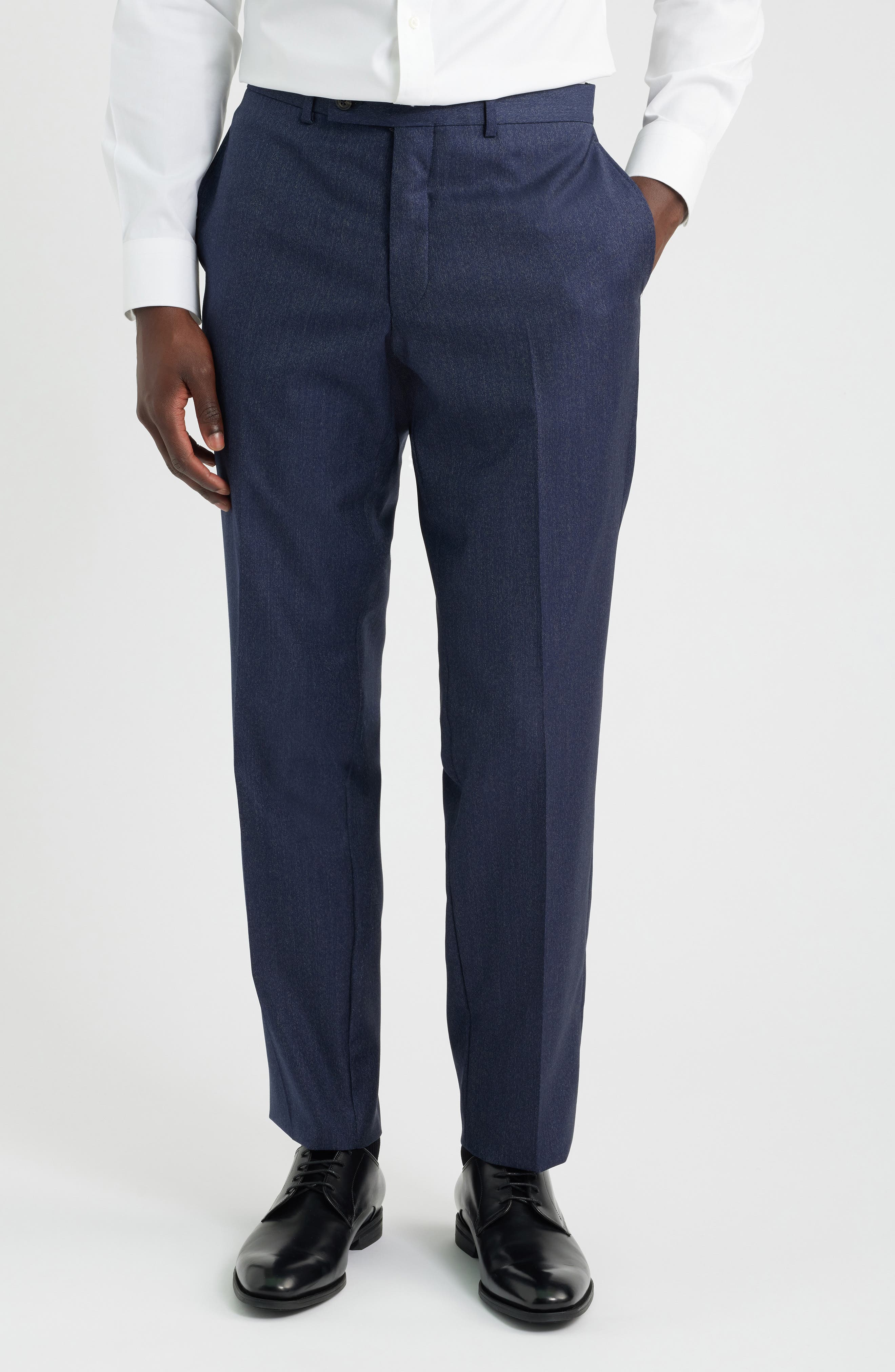 Jack Victor 250th Capsule Mason Regular Fit Navy Denim Effect Wool