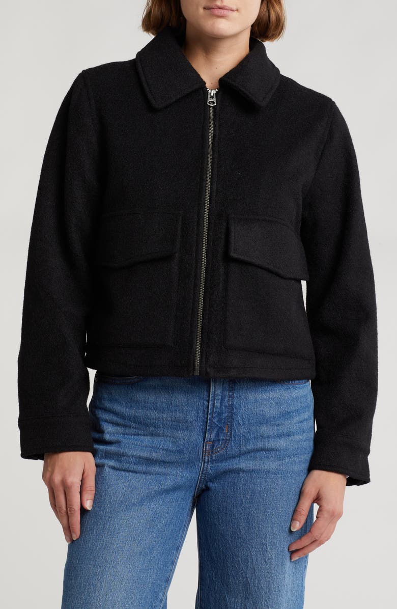 Lucky Brand Zip Front Jacket, Alternate, color,