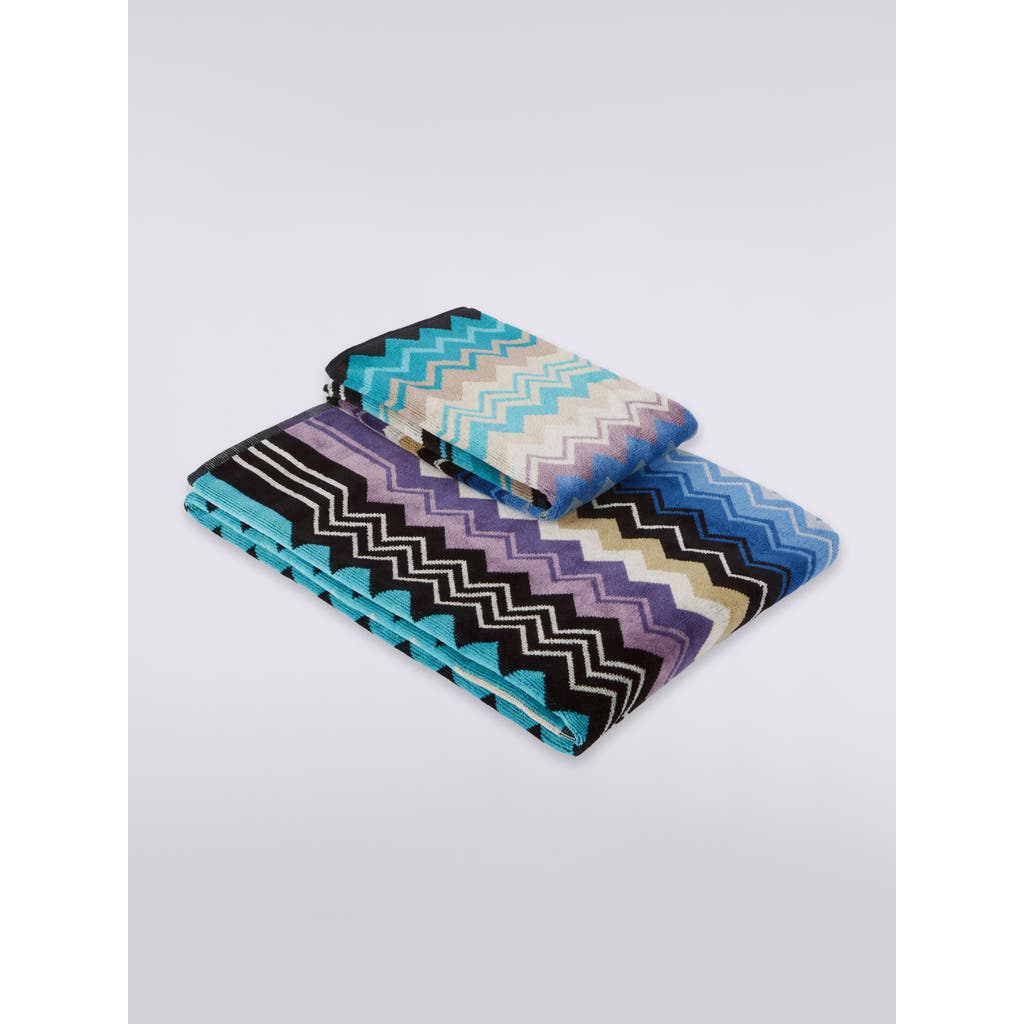 Missoni Home Giacomo 2-piece Set In Teal Multicoloured