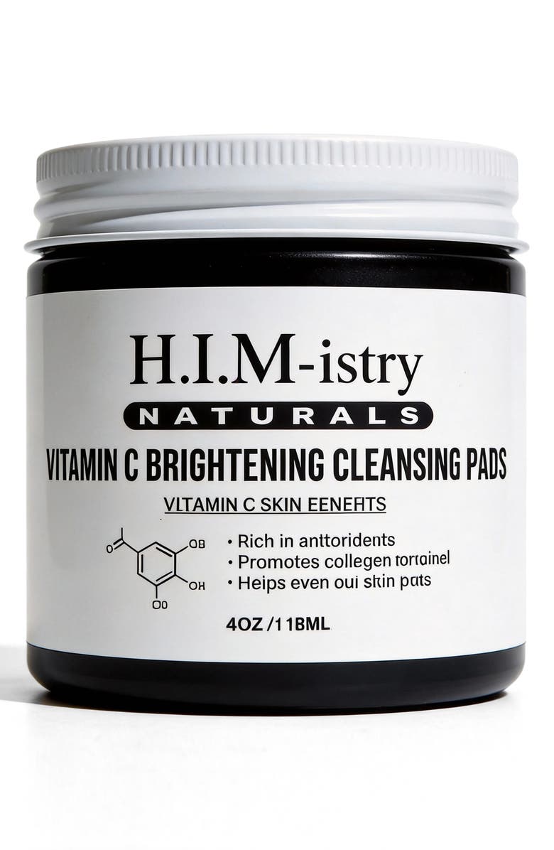 HIMistry Naturals Vitamin C Brightening Cleansing Pads, Main, color,