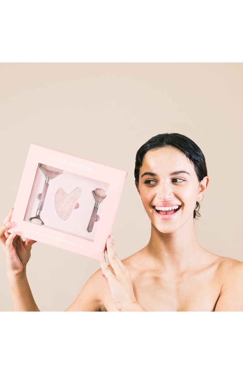 Skin Gym Rose Quartz Facial Workout Set, Alternate, color,