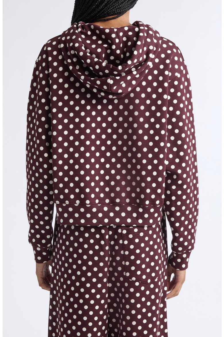 Mita Pello Kioski Polka Dot Hoodie, Alternate, color, RED