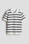  White/Black Striped