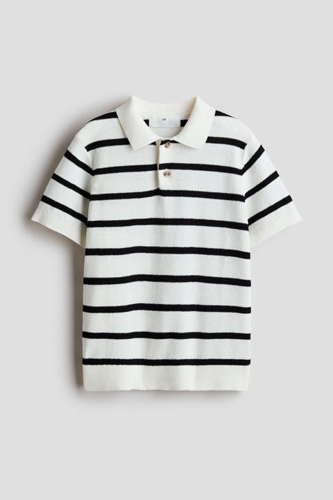 Waffle-knit Polo Shirt
