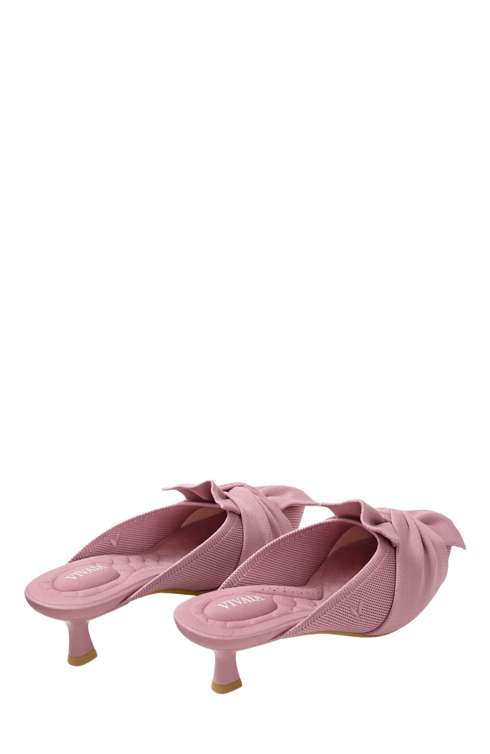 Samira Pointed-Toe Bow Sandals, Alternate, color, Mauve
