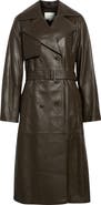Vince Leather Trench Coat